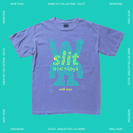 【NEON TOYS】2020 1ST COLLECTION [SLIT] - TEES01_Flo Blue