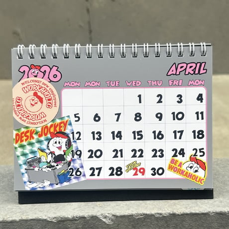 2026 WORKER CALENDAR - 365 WORKERS STICKER -