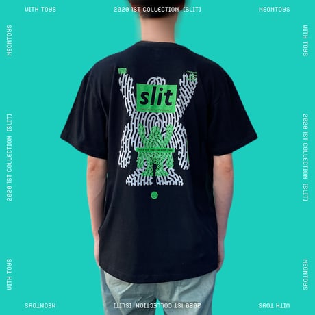 【NEON TOYS】2020 1ST COLLECTION [SLIT] - TEES02_Black