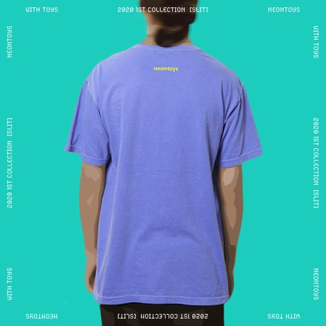 【NEON TOYS】2020 1ST COLLECTION [SLIT] - TEES01_Flo Blue