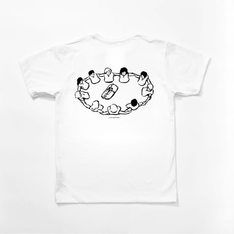 【Ryohei Kaneda】Instructional Graphics シルクスクリーン Tシャツ（ホワイト）