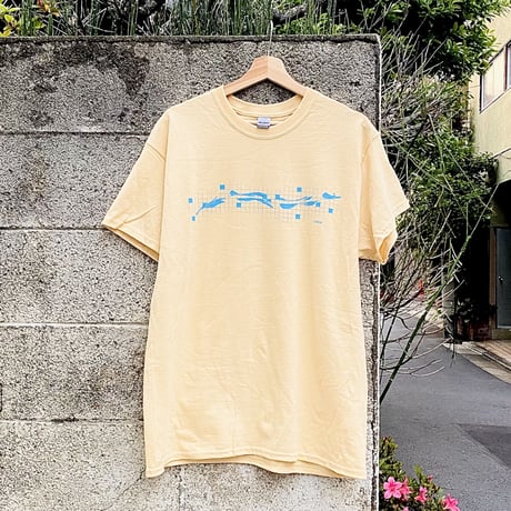 【Ol' Mod】wind (T-shirt  / color：cream yellow)