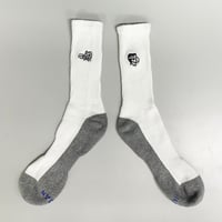 【Ryohei Kaneda】Instructional Graphics 刺繍靴下 （ホワイト）