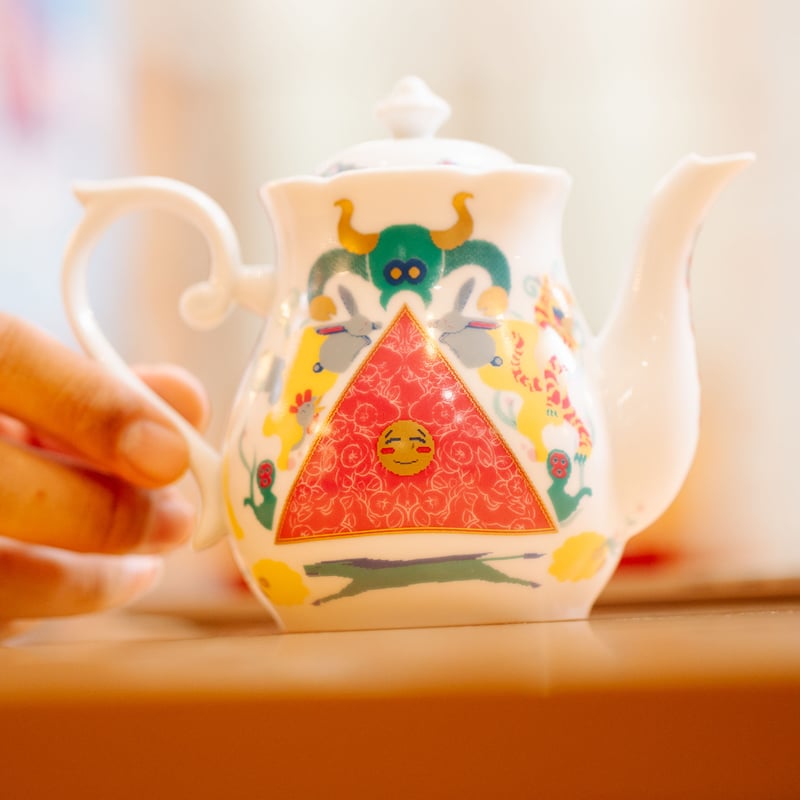 転写民芸】ポット（TK-001） | 村世界