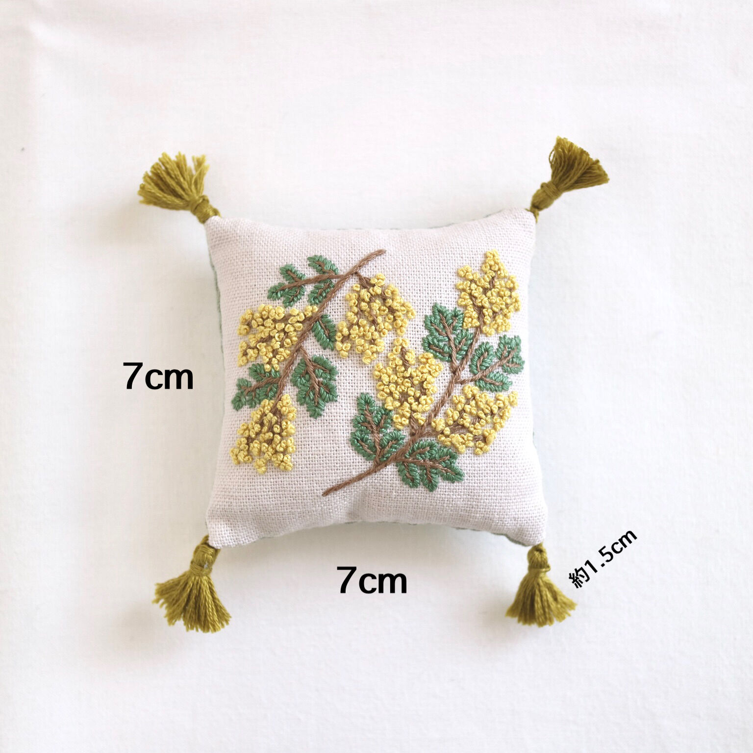 ミモザ のピンクッション | ACE embroidery