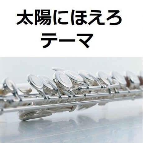 【フルート楽譜】太陽にほえろ～テーマ（フルートピアノ伴奏）