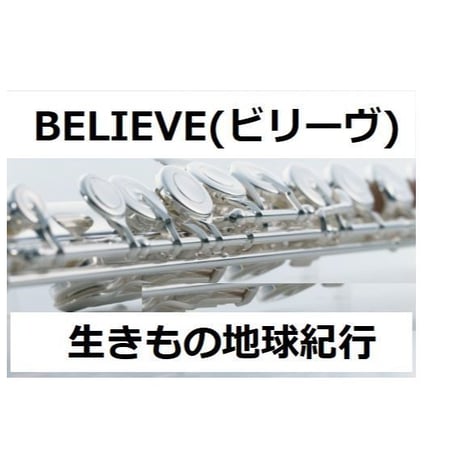 【フルート楽譜】BELIEVE（ビリーヴ）「生きもの地球紀行」（フルートピアノ伴奏）