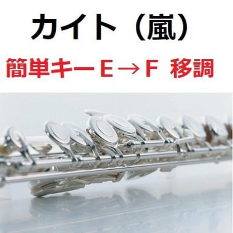 【フルート楽譜】カイト（嵐）「米津玄師」※簡単キー（フルートピアノ伴奏）