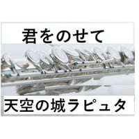 【フルート楽譜】君をのせて(天空の城ラピュタ)～久石譲 (フルートピアノ伴奏)