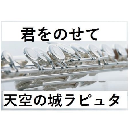 【フルート楽譜】君をのせて(天空の城ラピュタ)～久石譲 (フルートピアノ伴奏)
