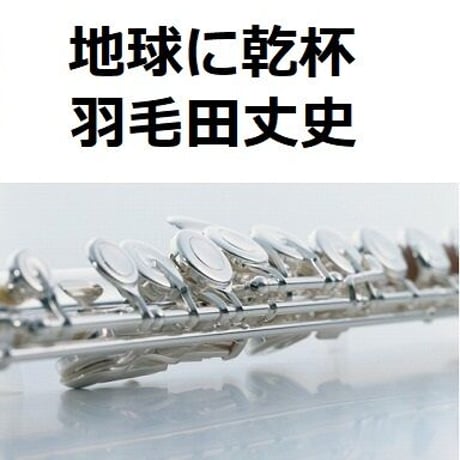【フルート楽譜】地球に乾杯（羽毛田丈史）（フルートピアノ伴奏）
