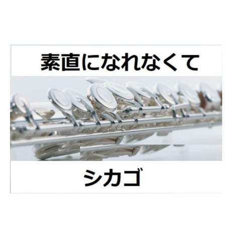 【フルート楽譜】素直になれなくて（シカゴ）[HARD TO SAY I' M SORRY]ＣＨＩＣＡＧＯ（フルートピアノ伴奏）