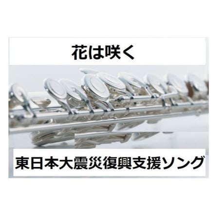 【フルート楽譜】花は咲く（東日本大震災復興支援ソング）（フルートピアノ伴奏）