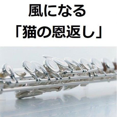 【フルート楽譜】風になる「猫の恩返し」スタジオジブリ（フルートピアノ伴奏）つじあやの