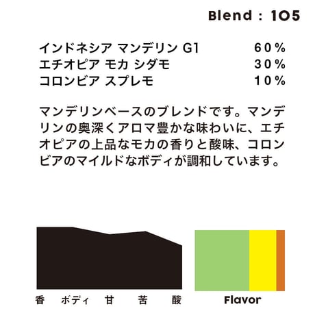 個人ブレンドコーヒー 105