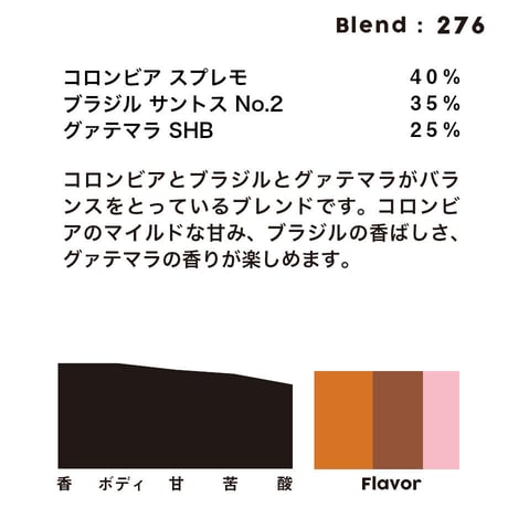 個人ブレンドコーヒー 276