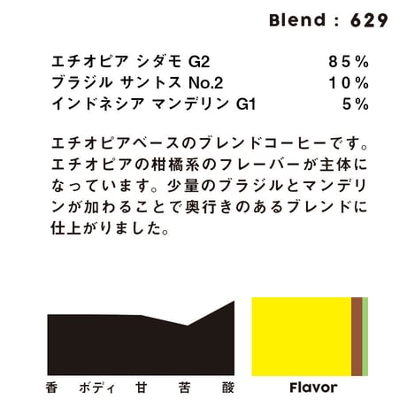 個人ブレンドコーヒー 629