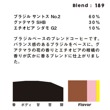 個人ブレンドコーヒー 189