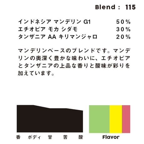 個人ブレンドコーヒー 115