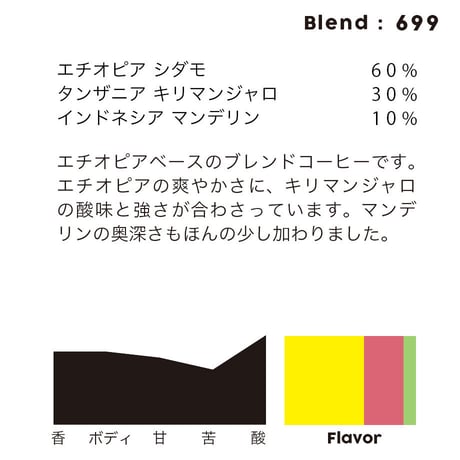 個人ブレンドコーヒー 699