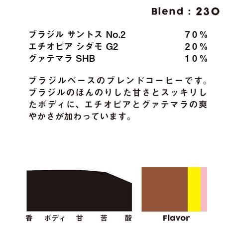 個人ブレンドコーヒー 230