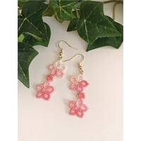 【fleur】タティングレースピアス 花