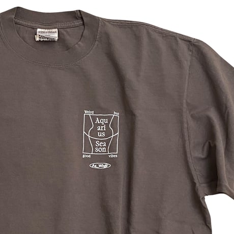 ♒️ AQUARIUS TEE/Brown