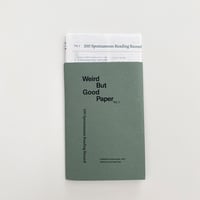 【Offset】Weird But Good Paper Vol.1 / 100 Spontaneous Reading Record