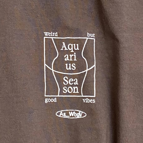 ♒️ AQUARIUS TEE/Brown