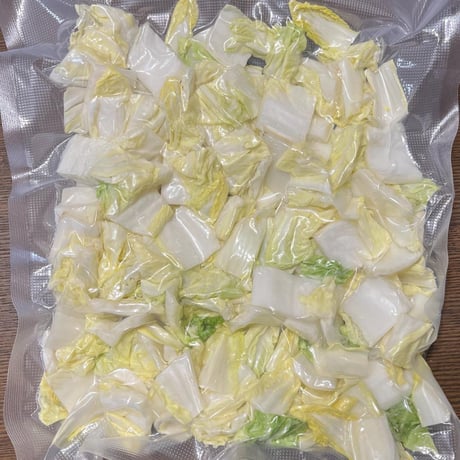 無農薬　カット白菜　350g　長持ち 白菜1/4カット分位