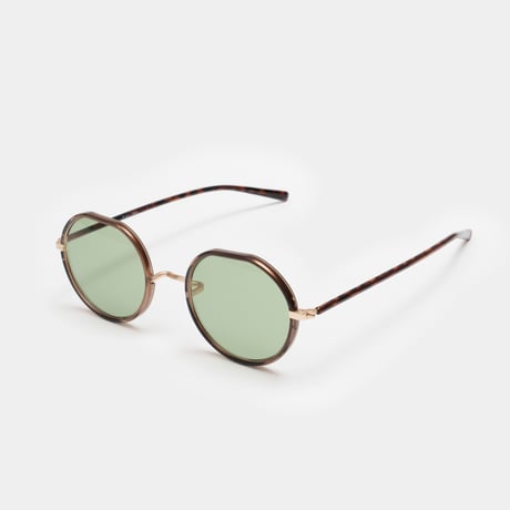 MIKK sunglasses 《ミック サングラス》Mahogany / Green Lens