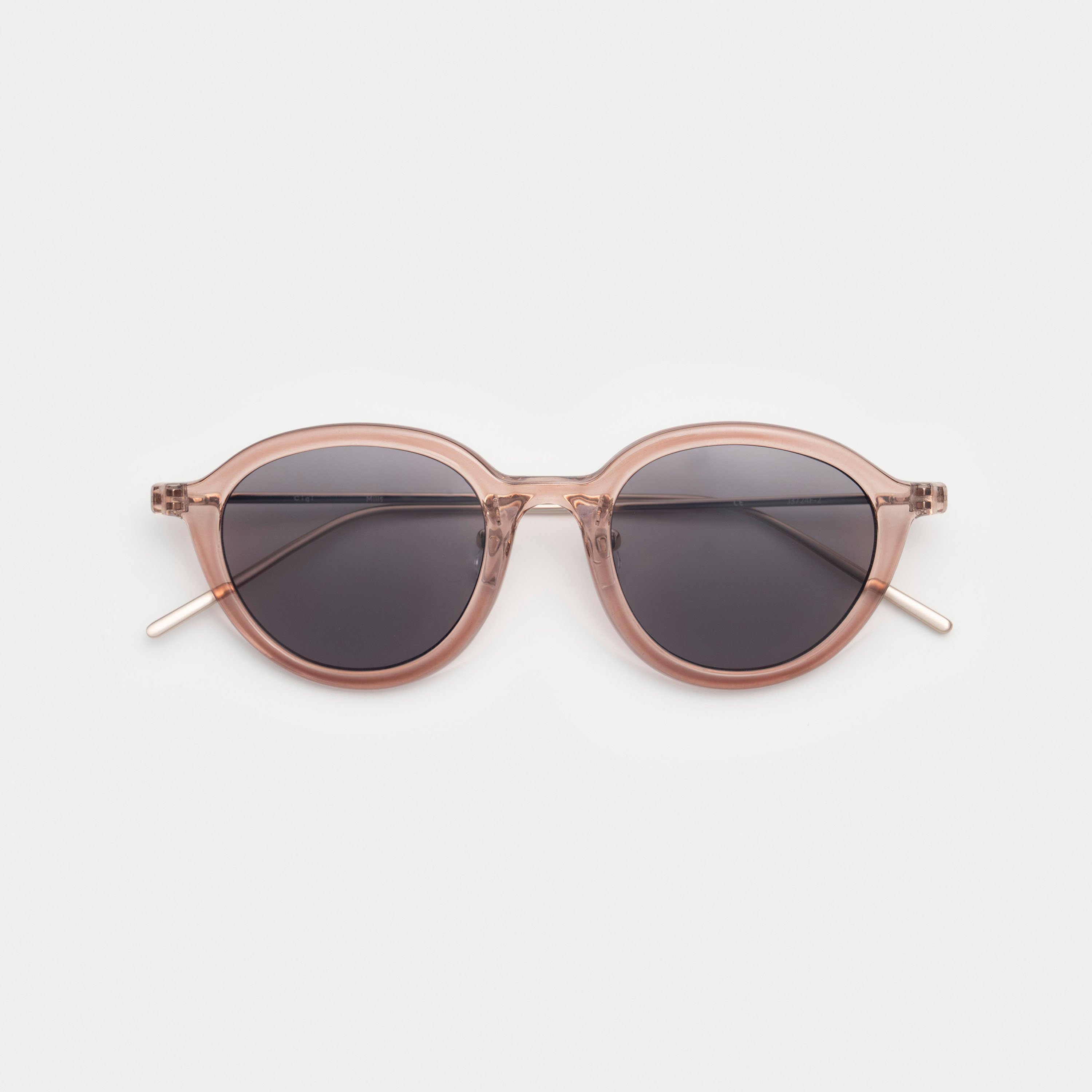 MILLS Clear Pink / Gray Lens sunglasses《ミルズ クリア