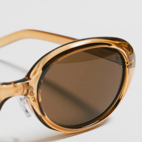 BRETT Clear Brown / Light Brown Lens sunglasses《ブレット クリアブラウン ライトブラウンレンズ サングラス》