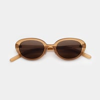 BRETT Clear Brown / Brown Lens sunglasses《ブレット クリアブラウン ブラウンレンズ サングラス》