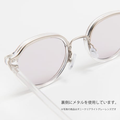 DONNY Clear / Light Gray Lens sunglasses 《ダニー クリア ライトグレーレンズ　サングラス》
