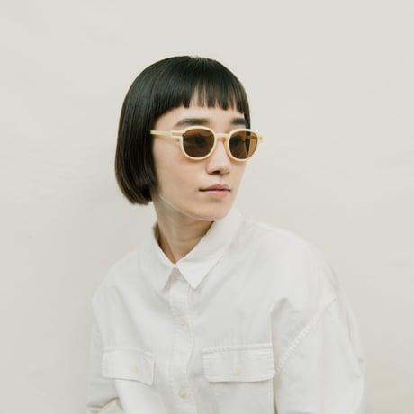 "PIET HEIN EEK ⇄ Ciqi " HEIN White Sunglasses《ヘイン ホワイト サングラス》