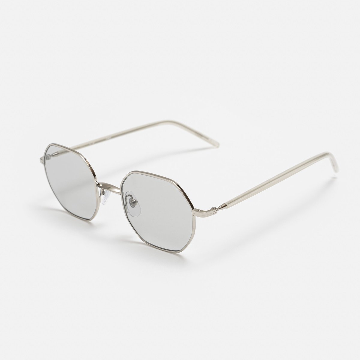 CHERYL Clear White / Light Gray Lens sunglasses