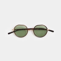 MIKK sunglasses 《ミック サングラス》Mahogany / Green Lens