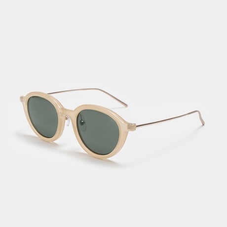MILLS Medium Beige / Green Lens sunglasses《ミルズ ミディアムベージュ グリーンレンズ サングラス》