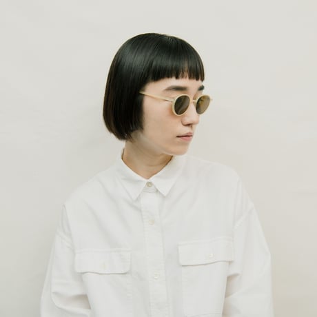 TODD Beige / Brown Lens sunglasses 《トッド ベージュ ブラウンレンズ サングラス》