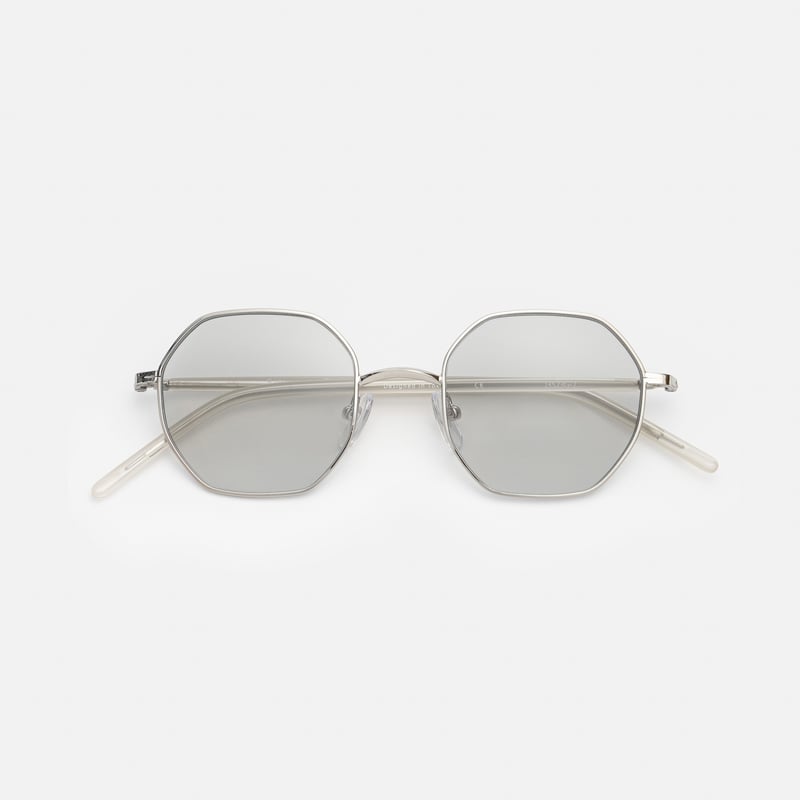 CHERYL Clear White / Light Gray Lens sunglasses