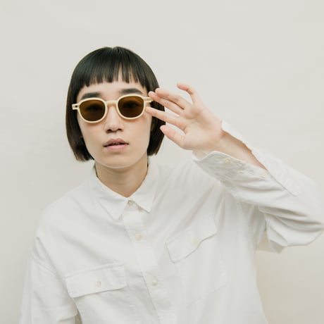 "PIET HEIN EEK ⇄ Ciqi " HEIN White Sunglasses《ヘイン ホワイト サングラス》