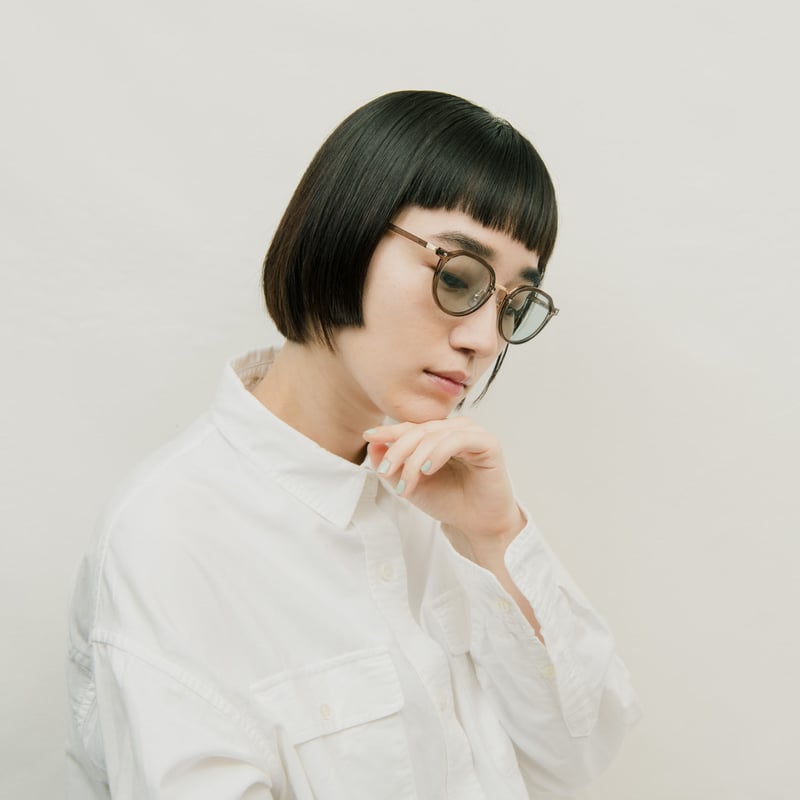 DONNY Gray / Light Green Lens sunglasses 《ダニー グ