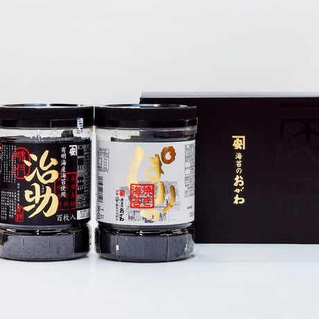 ギフトセットB（ぱりっ焼き海苔×1、治助×1）