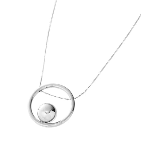 【RESTOCKED】bola circle necklace  (silver)