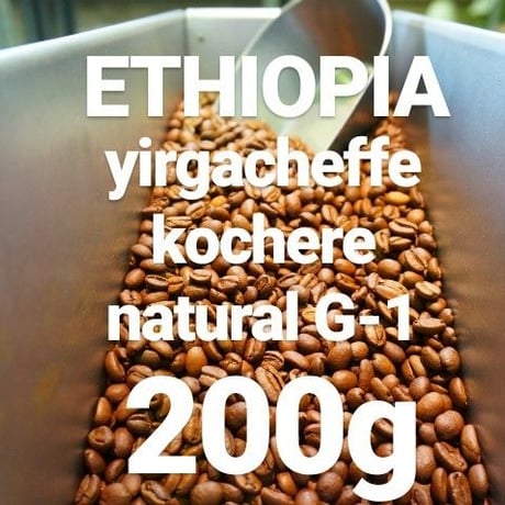 ETHIOPIA yirgachffee kochere "エチオピア イルガチェフェ コチャレ ナチュラル" 200g