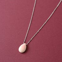 《Hitotoki》 A / ピンク蝶貝 / SILVER925 ロジウムコーティング / ネックレス / 1点もの