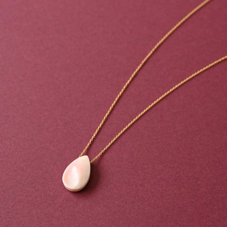 《Hitotoki》 A / ピンク蝶貝 / K14GF / ネックレス / 1点もの