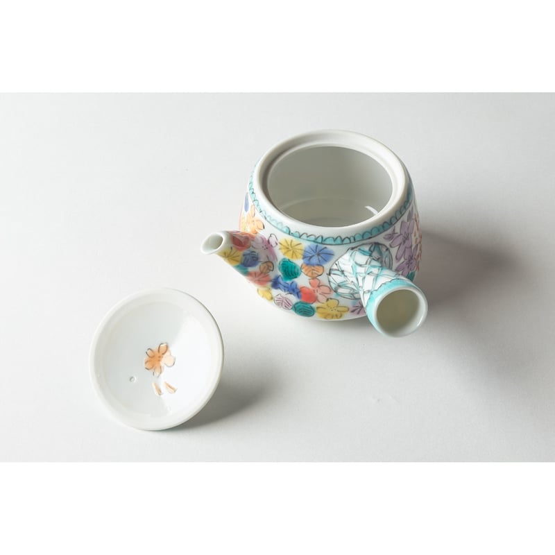 永井麻美子 九谷焼 急須 百花手 | HemingArts