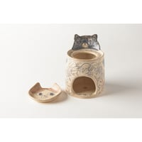 谷野明子 16cm丸皿 上絵描き分け 羊歯にとりB | HemingArts